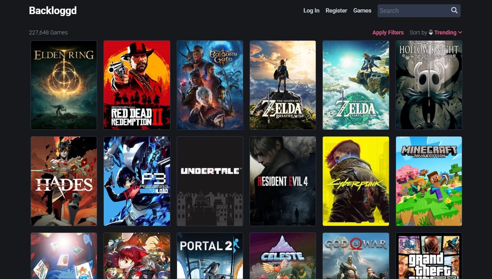  Reprodução/Backloggd