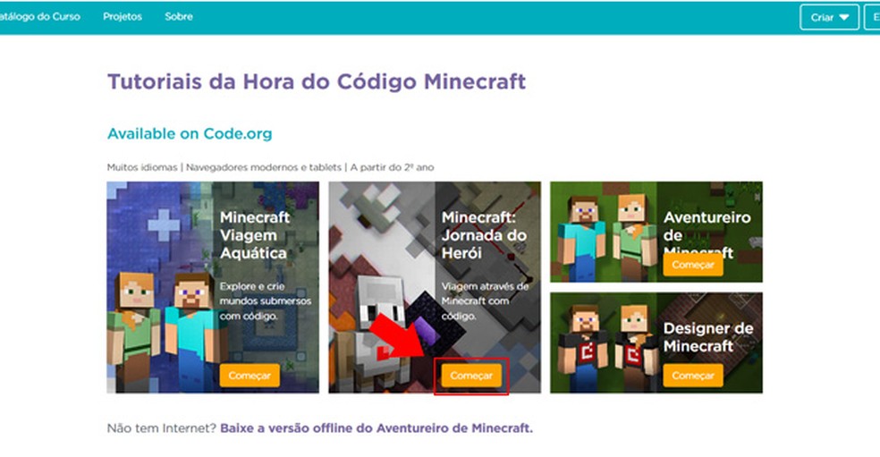 Jogo Minecraft - Para treinar programação (gratis)