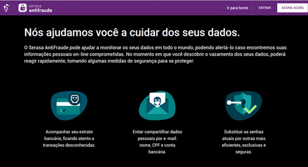 Serasa Antifraude avisa se e-mail de usuário está na dark web