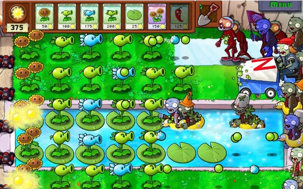 Plants vs Zombies em Jogos na Internet