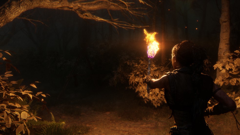 Hellblade 2: escuridão esconde grandes perigos  — Foto: Victor Bastos/TechTudo