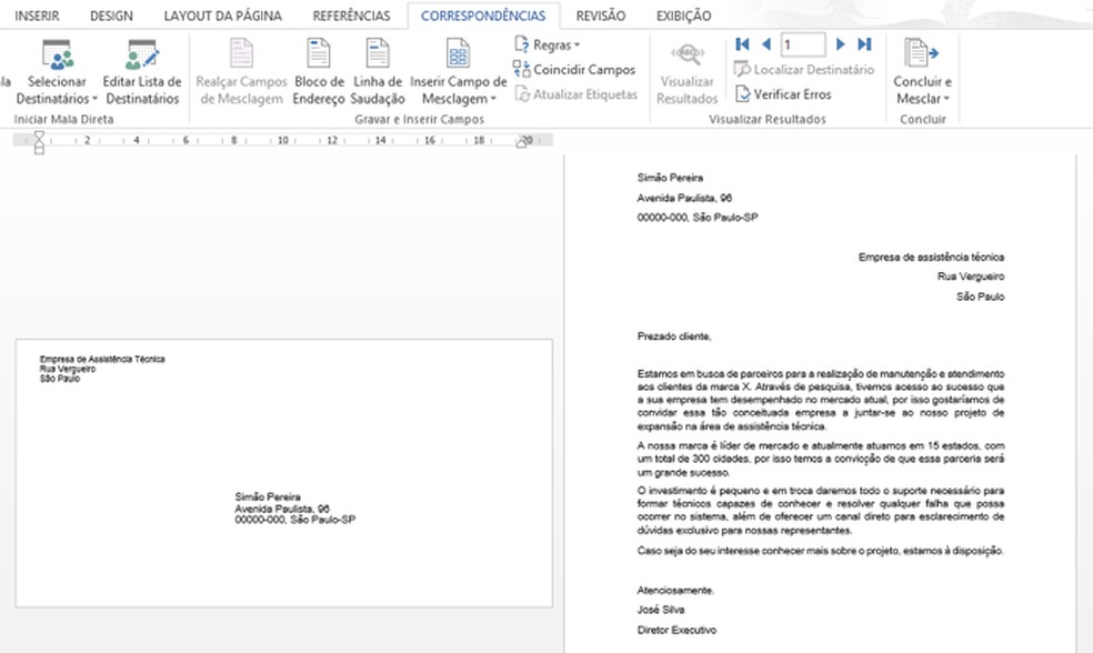 Escrever uma carta no Word Online - Suporte da Microsoft