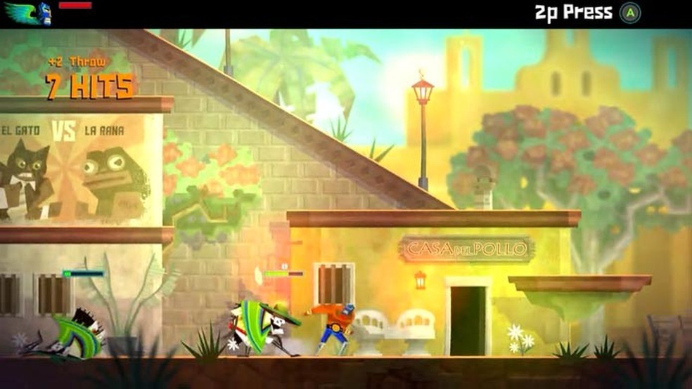 Uma captura de tela do gato do jogo à esquerda.