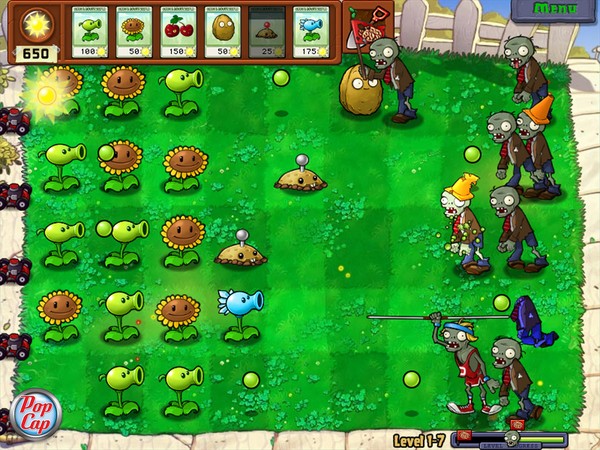 Plants vs Zombies - Jogo/Game - Parte 1 