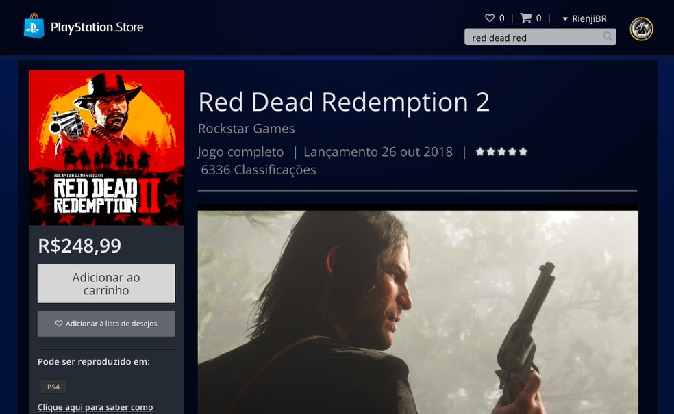 Jogo Red Dead Redemption 2 PS4 - Ibyte