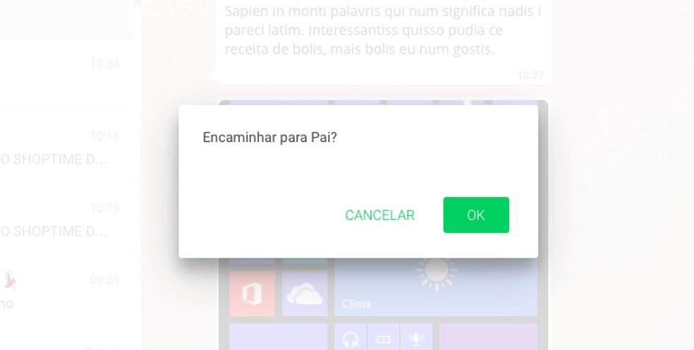 Como encaminhar mensagens, fotos e vídeos no WhatsApp Web