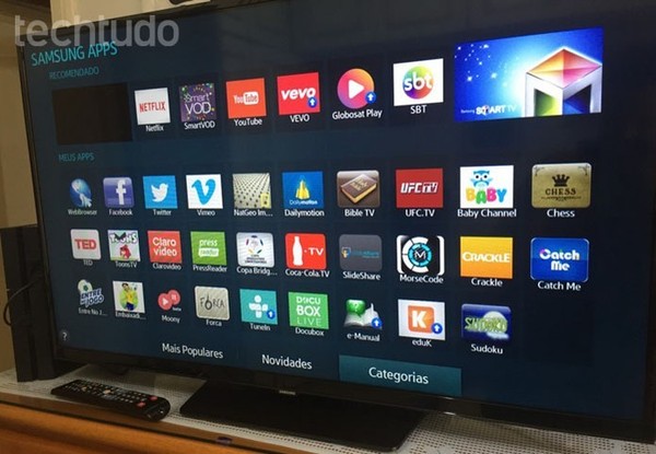 Como baixar aplicativos e jogos na Smart TV Samsung 