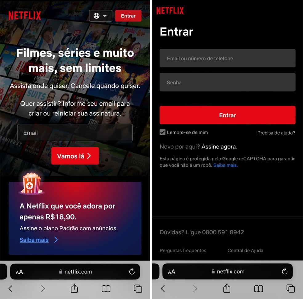 Saiba como mudar a senha da Netflix pelo celular