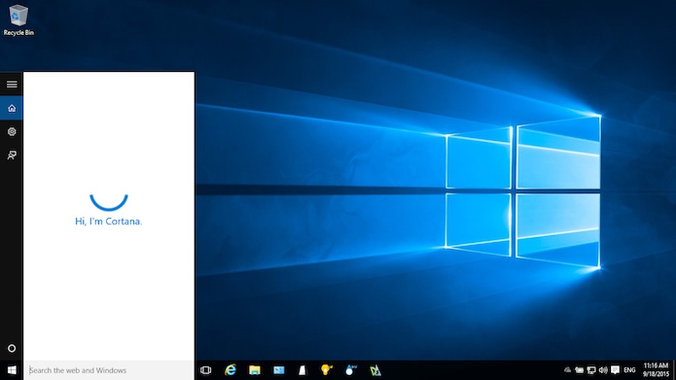 Aprenda a ativar a Cortana em inglês no Windows 10 (Foto: Reprodução/Helito Bijora) — Foto: TechTudo