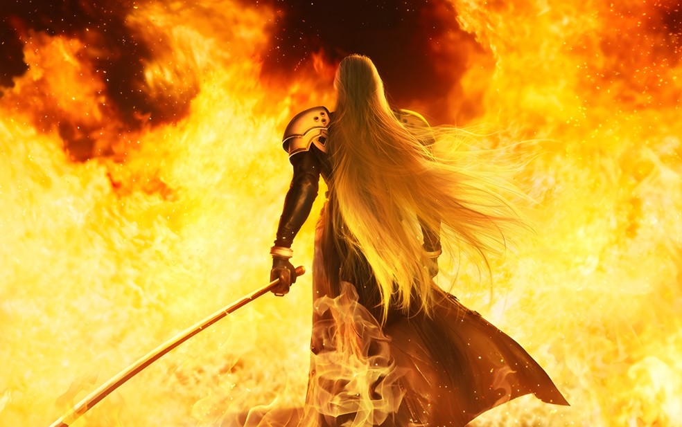 Sephiroth tem vários momentos marcantes em Final Fantasy 7 — Foto: Divulgação/Square Enix