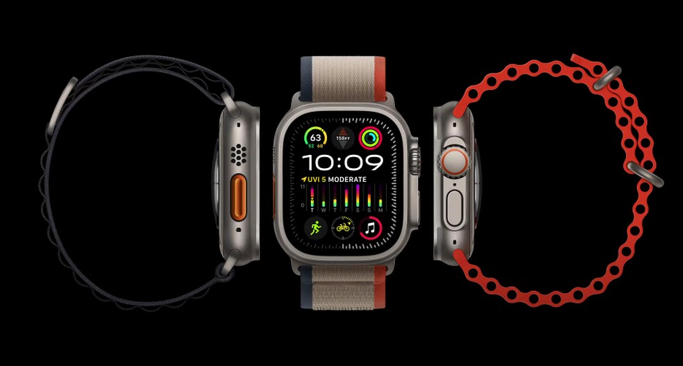 Apple Watch Ultra 2 chega mais potente e com display mais brilhante — Foto: Reprodução/Apple