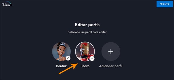 Como alterar a foto de perfil no Disney+